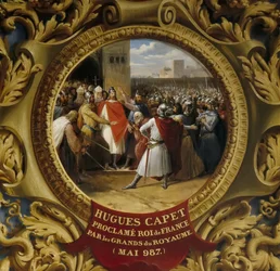 Hugo Capet wird im Mai 987 von den Adligen zum König ausgerufen