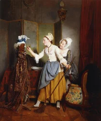 Ankleiden einer Schaufensterpuppe; La Toilette de Mannequin, 1835