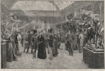 Der Eröffnungstag der Société nationale des beaux-arts im Palais des Champs-Élysées, Paris