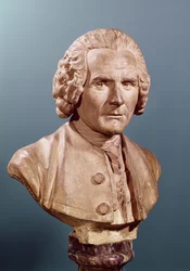 Büste von Jean-Jacques Rousseau (1712-78) (Terrakotta)
