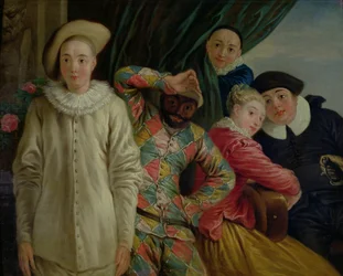 Harlekin, Pierrot und Scapin