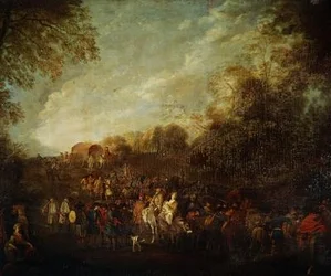 Marschierende Truppen