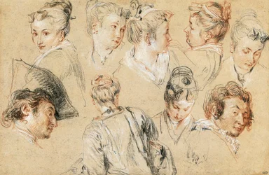 Studie von Köpfen