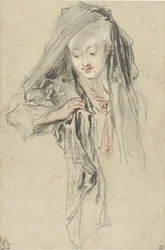 Frau mit Schleier