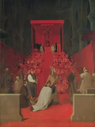 Fernando Álvarez de Toledo (1508-82), 3. Herzog von Alba in der Kathedrale von St. Gudule, 1815