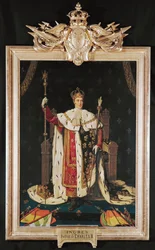 König Karl X. im Krönungsornat