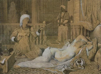 Odaliske mit einem Sklaven, 1858