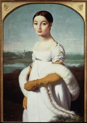 Porträt von Mademoiselle Caroline Riviere