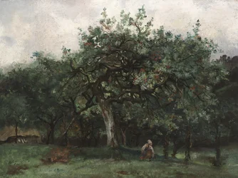 Landschaft mit kleinem Mädchen