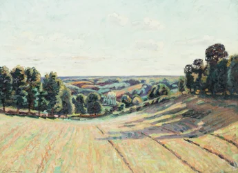 Hügelige Landschaft in La Creuse, ca. 1900