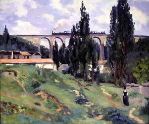 Das Viadukt bei Val-Fleury, Meudon (Hauts-de-Seine)