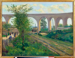 Das Aquädukt von Arcueil, Eisenbahnlinie von Sceaux