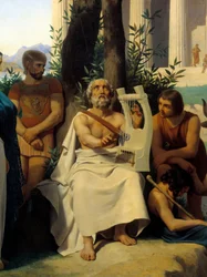 Homer, griechischer Dichter des 9. Jahrhunderts v. Chr. (Detail)