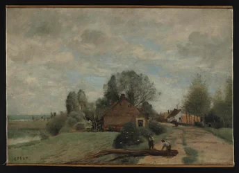Corot - Die Straße zu den Holzfällern, Arleux-du-Nord, 1871, NMW A 24958