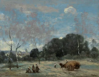 La Rentree des Foins in Marcoussis, 1870-74