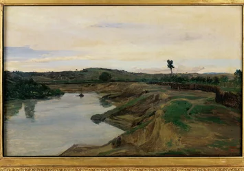 Der Spaziergang von Poussin, Landschaft von Rom