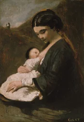 Mutter und Kind, wahrscheinlich 1860er Jahre