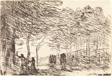 Orpheus führt Eurydike, 1860