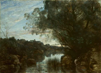 Erinnerung an die Umgebung des Sees Nemi, 1865