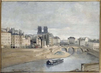 Die Seine und der Quai des Orfèvres, 1835
