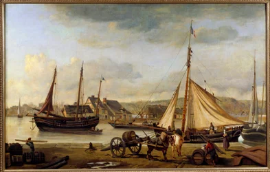 Der Hafen von Rouen im Jahr 1834 (1834)