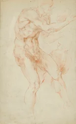 Skizzen von zwei Satyrn