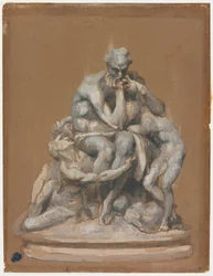 Studie für die Skulptur Ugolino und seine Kinder
