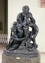 Ugolino und seine Söhne, 1860 (Bronze)