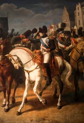 Napoleon verleiht einem russischen Soldaten das Kreuz der Ehrenlegion in Tilsit 1808