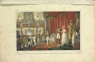 Die Hochzeit von Amélie von Leuchtenberg und Kaiser Pedro I. von Brasilien, 1829