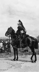 Ein Dragoner zu Pferd, 1876