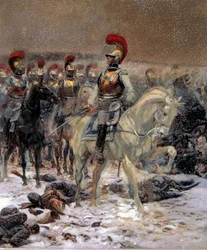 Russlandfeldzug 1812: „Vor dem Angriff, die Karabiniers in Winkowo“