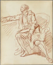 Sitzender Herr