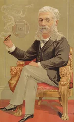 Baron Alphonse de Rothschild, Illustration aus Vanity Fair, 1894