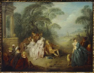 Versammlung in einem Park