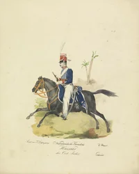 Husar der niederländisch-indischen Armee, 1820-1825