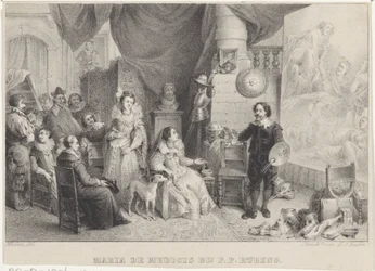 Maria de Medici bei Rubens in seinem Atelier
