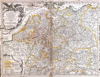 Karte von Deutschland (1703)