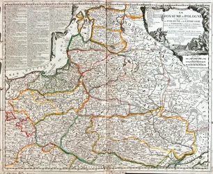 Karte von Polen und Litauen