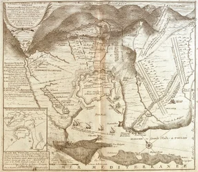 Karte von Toulon (Frankreich)