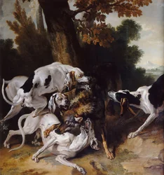 Die Wolfsjagd, 1725