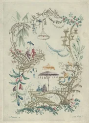 Chinoiserie aus Nouvelle Suite de Cahiers Arabesques Chinois, 1790-99