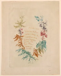Titelseite für "Nouvelle Suitte de Cahiers de fleurs idéales" Nr. 2