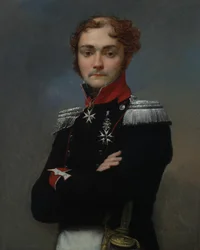 Porträt von Charles-Louis Regnault, einem Offizier aus den Napoleonischen Kriegen, ca. 1814-15