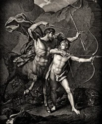 Die Erziehung des Achilles durch Chiron, um 1798