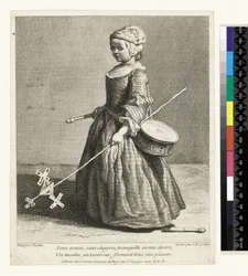 Le Jeune Soldat, gestochen von Charles Nicolas Cochin I (1688-1754) 1738