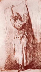 Die Wäsche aufhängen, 1913
