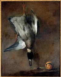 Die tote Ente, 18. Jahrhundert, Gien, Musée de la Chasse