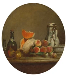 Die aufgeschnittene Melone