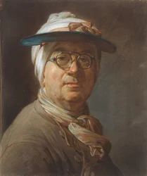 Selbstporträt mit Visier